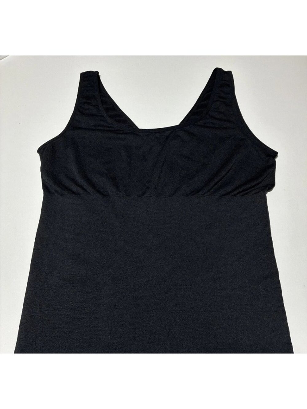 Black Seamless Shapewear Camisole Tank Top Tummy Control Slimming 17" P2P M/L